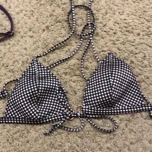 Brand new gingham bikini top
